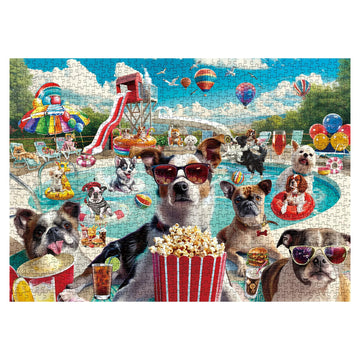Pooch Pool Party Jigsaw Puzzle 1000 piezas
